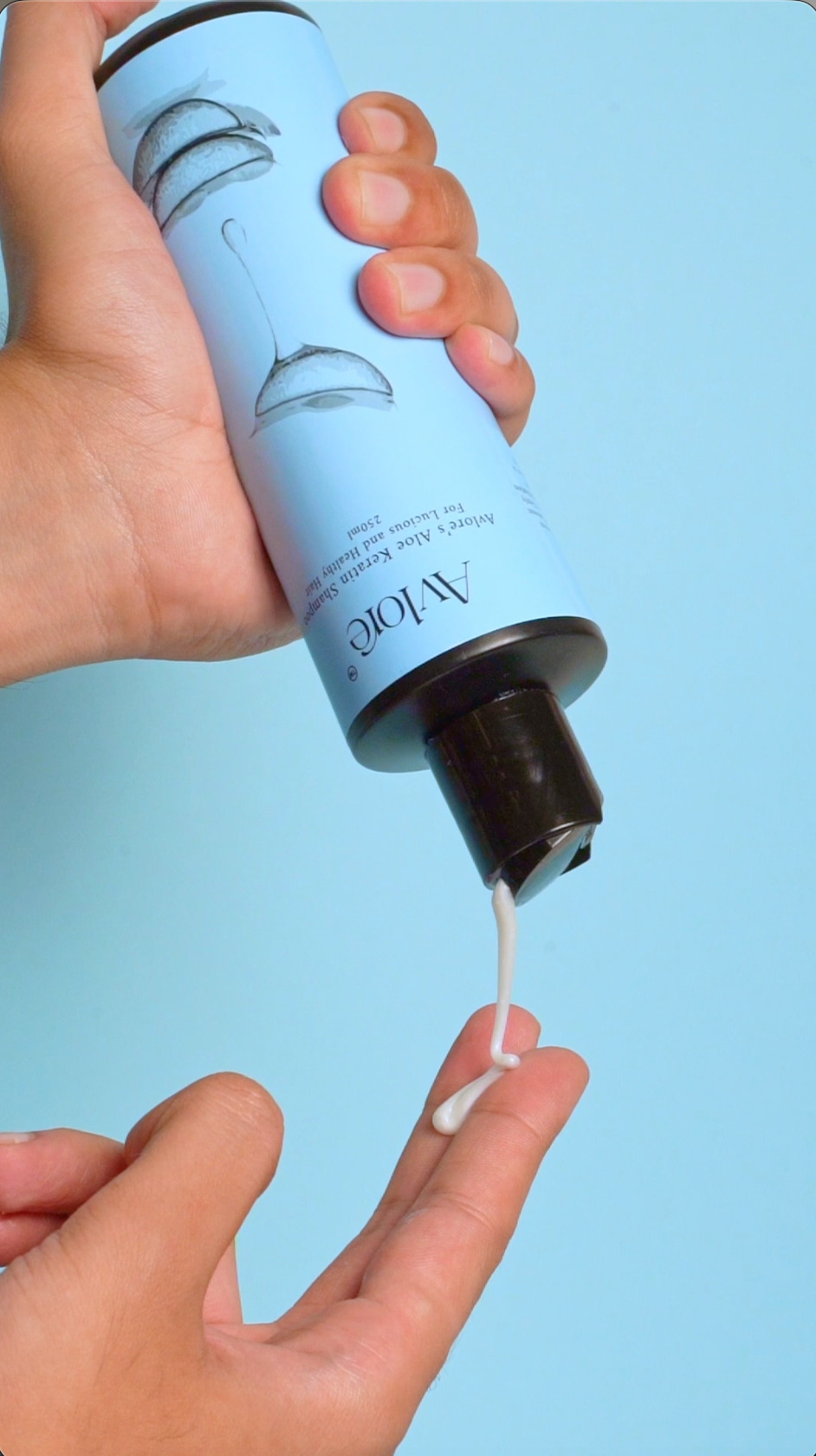 Step 1 : Aloe Keratin Shampoo